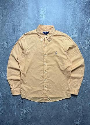 Vintage винтажная рубашка polo ralph lauren поло ральф лаурен big pony size m размер м