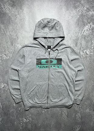 Vintage винтажное зип худи oakley оклей big logo outdoor аутдор size xl размер хл