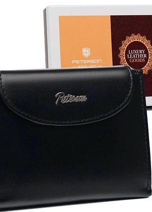 Женский кошелек peterson ptn-rd-357-mcl-m-black