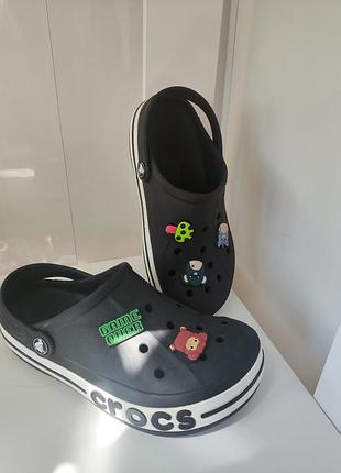 Оригінальні крокси crocs bayaband clog black, розмір j3 (34-35)