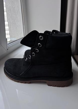 Шкіряні чорні черевики timberland waterproof (primaloft)