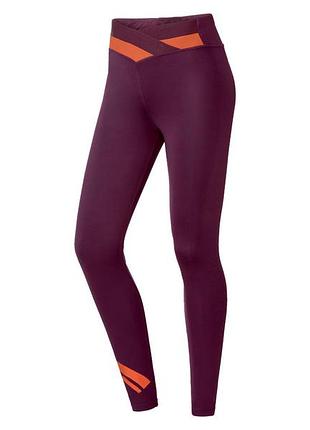 Спортивные леггинсы с карманом для ключей для женщины crivit creora® 371958 s бордовый