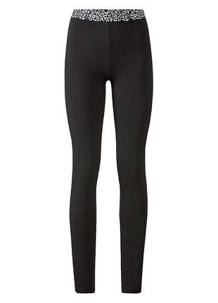 Лосини з гумкою на талії для жінки esmara lycra® 498644 xs чорний