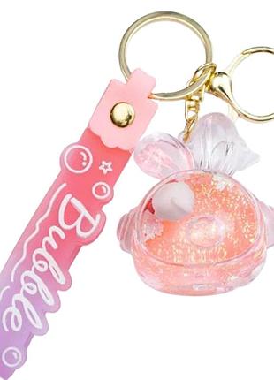 Детский брелок bubble 5×5,5 (см) для ключей, на сумку и рюкзак розовый hp-55-32p