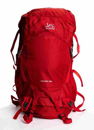 Туристический рюкзак slow journey 68 л с креплением molle красный sj-0036-2r