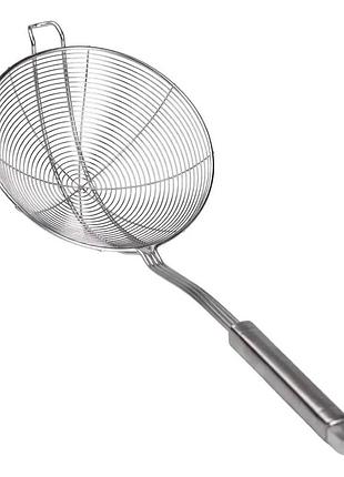 Шумовка из нержавеющей стали с ручкой ø 14 см для фритюра hp-19-16-14cm