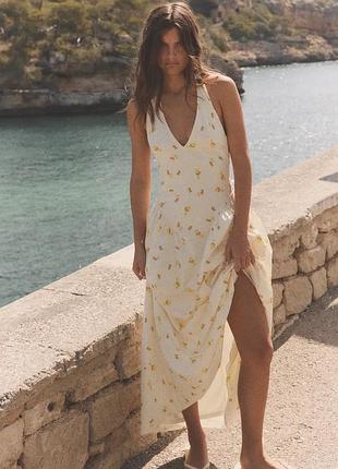 Сукня з лимонами сарафан плаття zara зара