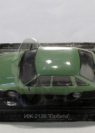 Иж 2126 орбита, deagostini. 1:43 запечатанный блистер. автолегенды ссср №60