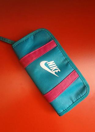 Гаманець - органайзер  nike (nike vintage canvas wallet / purse) из коллекций 1990-х или начала 2000-х