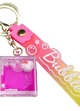 Детский брелок hello kitty cube 4×4.5 (см) для ключей, на сумку и рюкзак hp-55-33kv