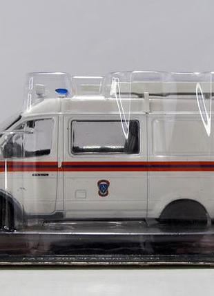 Газ-2705 газель асм 1995, deagostini. 1:43 запечатанный блистер. автомобиль на службе №37
