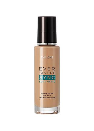 Адаптивная матовая тональная основа the one everlasting sync spf 10 теплый беж 42129