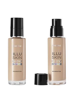 Тональна основа з ефектом сяйва the one illuskin glow reflective слонова кістка (нейтральний)46332 30 мл