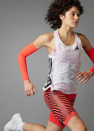 Жіноча біла майка adizero running adidas