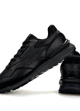 Чоловічі кросівки reebok classic leather 2400 all black