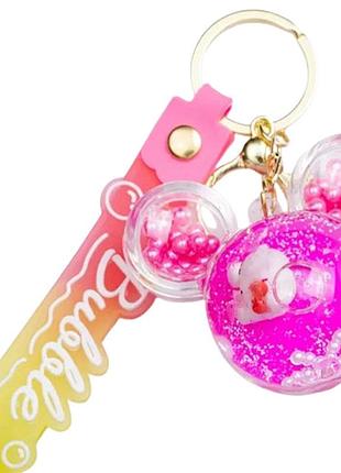 Детский брелок hello kitty mouse 4×4.5 (см) для ключей, на сумку и рюкзак hp-55-33mous