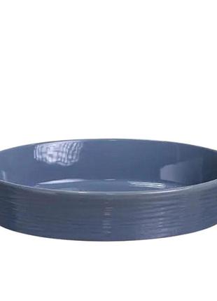Форма для запекания овальная 36×22,5×7 (см) 2 литра голубая s1288