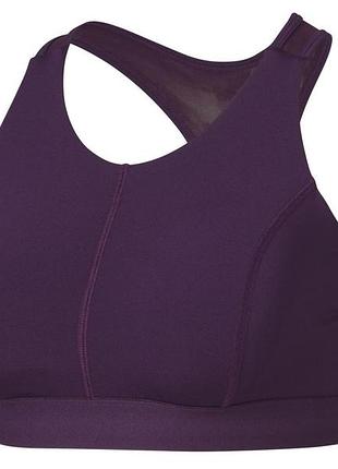 Спортивный топ борцовка со съемными вкладышами для женщины crivit lycra® 457544 xl фиолетовый