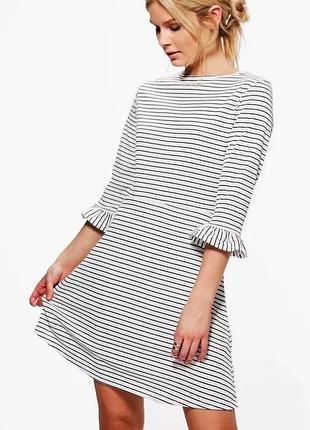 Сукня джерсі в смужку boohoo р.s