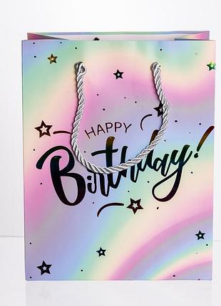 Набор подарочных пакетов из бумаги 12 (шт) happy birthday 18×10×23 (см) hp-10359-15