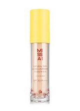 Тональна основа для обличчя missai natural skin glow luminizing foundation spf 30 pa+++, тон 02, 30 г