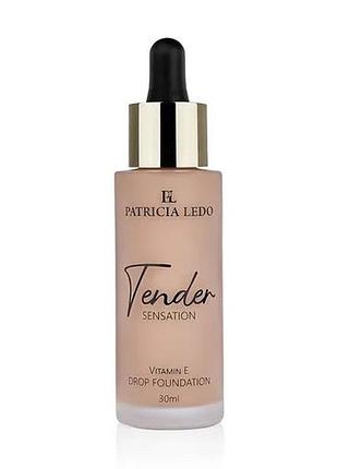 Тональное средство для лица patricia ledo tender new с витамином е, тон 201, 30 мл
