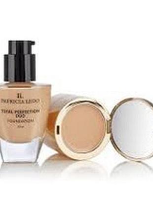 Тональна основа + консилер для обличчя patricia ledo total perfection duo foundation, 01, 30 мл + 2.6 г