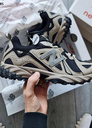 Стильные кроссовки new balance 610 gold black