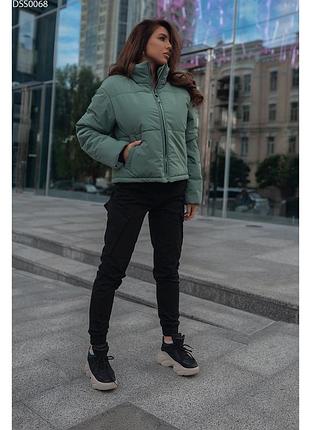 Staff курточка коротка колір хакі розмір s