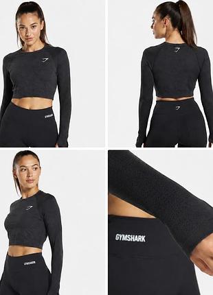 Топ gymshark оригінал | жіночий | розмір s | темно-сірий