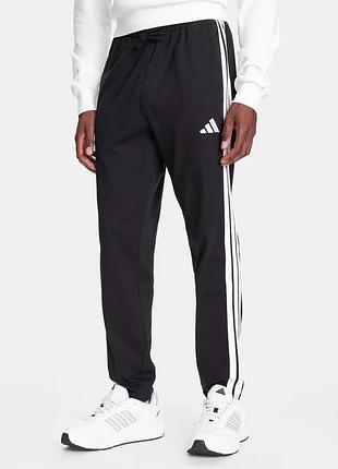 Штани бавовняні essentials 3-stripes regular fit