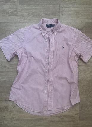 Стильна брендова сорочка шведка polo ralph lauren у смужку