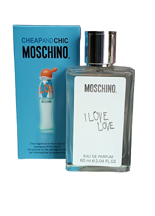 Жіночі парфуми (версія moschino cheap&chic i love love) 60 мл