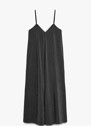 Міді сукня графіт від zara