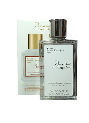 Унисекс парфюм (версия maison francis kurkdjian baccarat rouge 540 scented hair mist) 60 мл