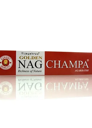 Благовоние golden nag champa (чампа) (vijayshree) (15 гр.) (смотрите описание) аромапалочки