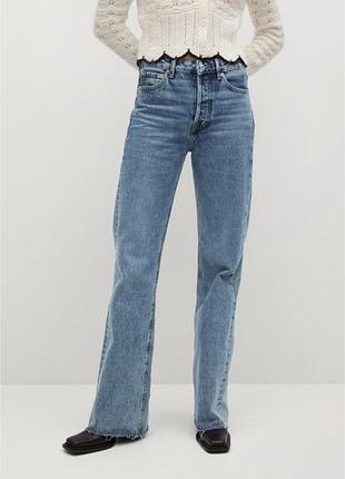 Джинси wide leg mango