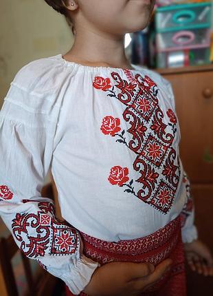 Вышиванка + плахта украинская 5-8 лет