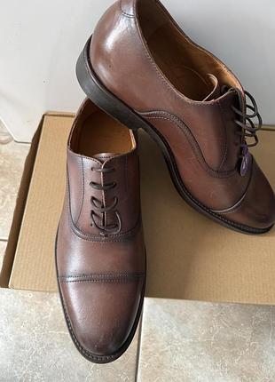 Кожаные мужские туфли оксфорды mango man (mng), р. 41