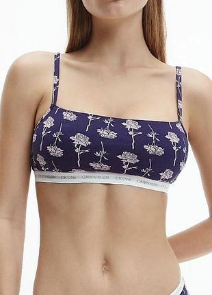 Хлопковый топ котон котоновый ck calvin klein бра бралет бюстье лиф лифчик