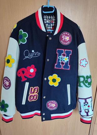 Коллекционная куртка бомбер колоборация tommy hilfiger x 49ard quinn varsity jacket