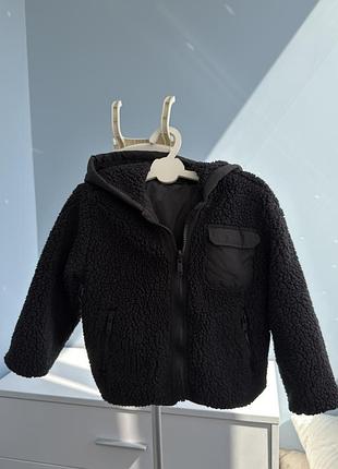 Двохстороння куртка zara 98см тедді
