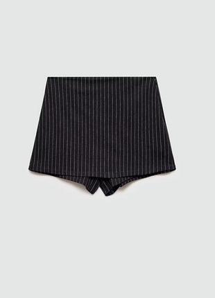 Шорти-спідниця шорты юбка скорт skort в смужку в полоску