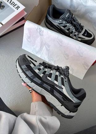 Кроссовки nike p-6000 black/gray