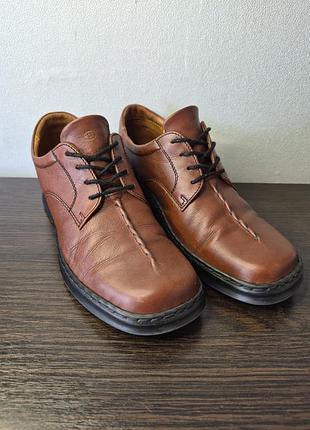 Кожаные женские туфли оксфорды josef seibel, р. 40 (26 см)
