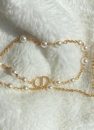 Короткий ланцюжок у стилі christian dior