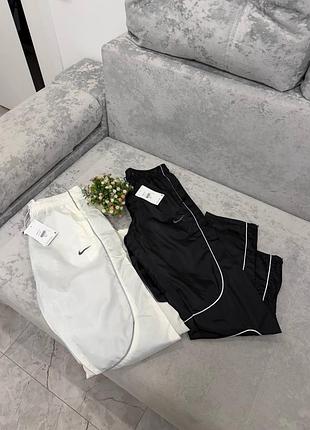 Брюки nike × corteiz | 100% нейлон | s–2xl | белые / черные