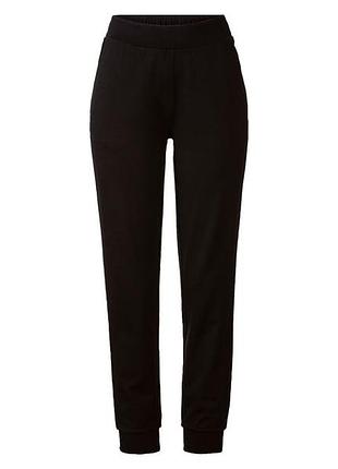 Спортивні штани slim fit з кишенями для жінки esmara lenzing ecovero 498623 s чорний