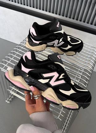 Кроссовки new balance 9060 black pink