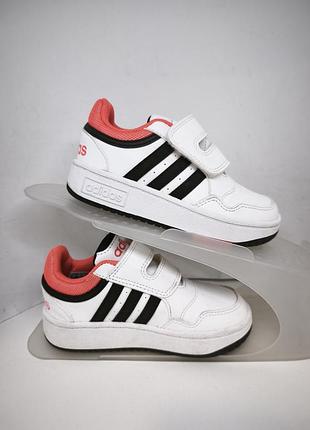 Кроссовки детские adidas originals hoops 3.0 (h03860) липучках оригинал, новые.привезенные из нимечки